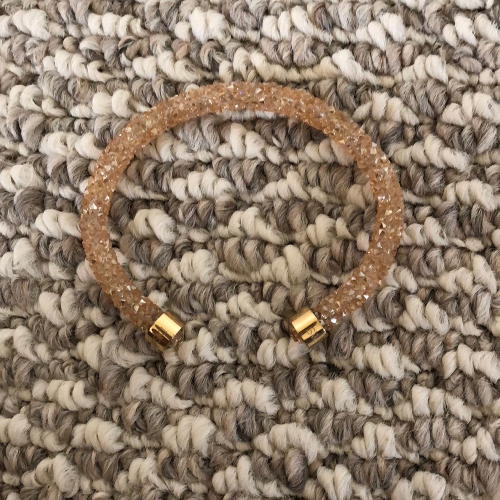 Gold Swarovski crystal bracelet
